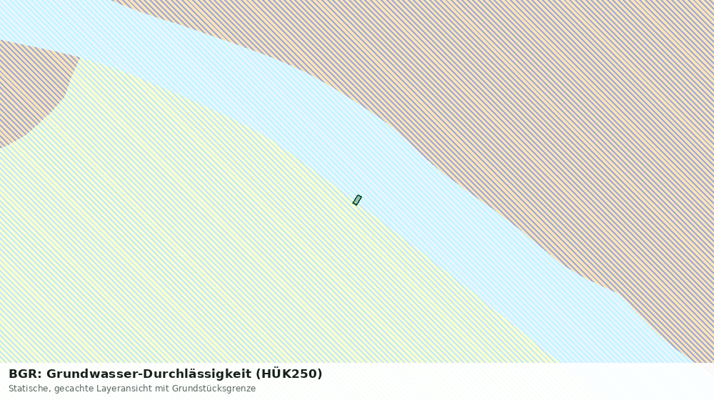 Statische Kartenansicht: BGR: Grundwasser-Durchlässigkeit (HÜK250)