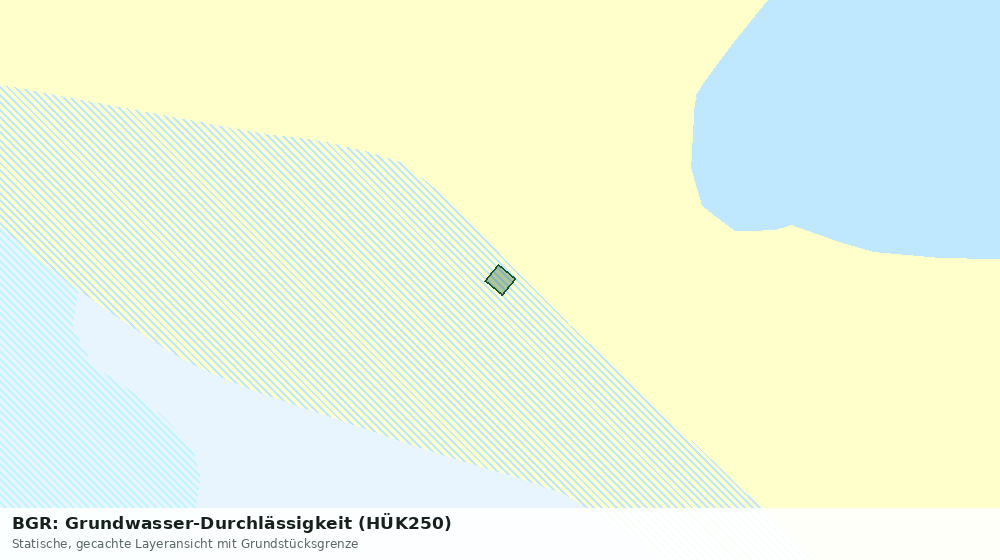 Statische Kartenansicht: BGR: Grundwasser-Durchlässigkeit (HÜK250)