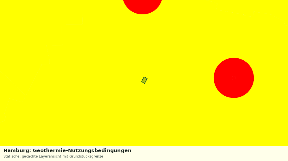Statische Kartenansicht: Hamburg: Geothermie-Nutzungsbedingungen