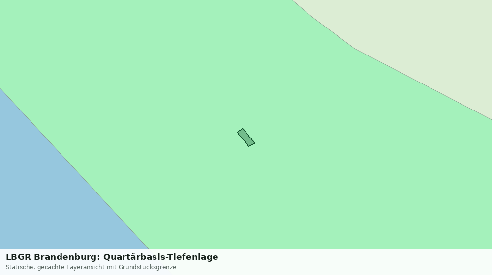Statische Kartenansicht: LBGR Brandenburg: Quartärbasis-Tiefenlage