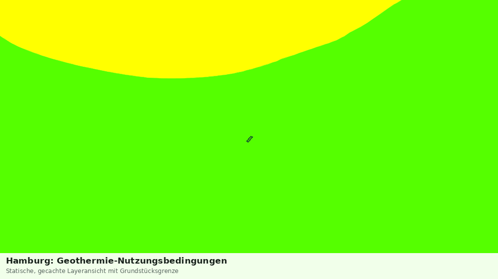 Statische Kartenansicht: Hamburg: Geothermie-Nutzungsbedingungen