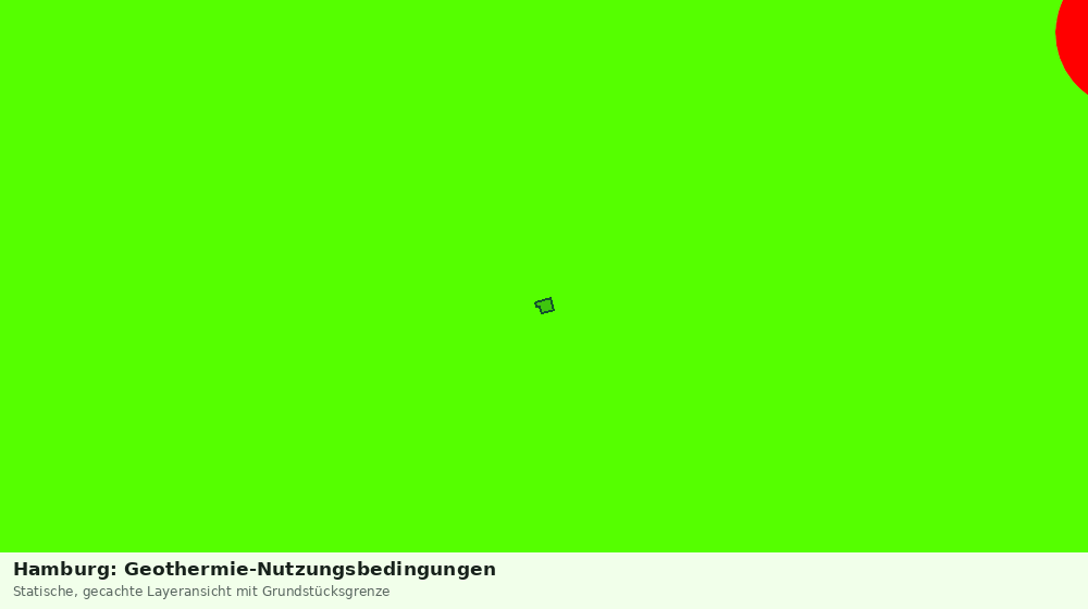 Statische Kartenansicht: Hamburg: Geothermie-Nutzungsbedingungen