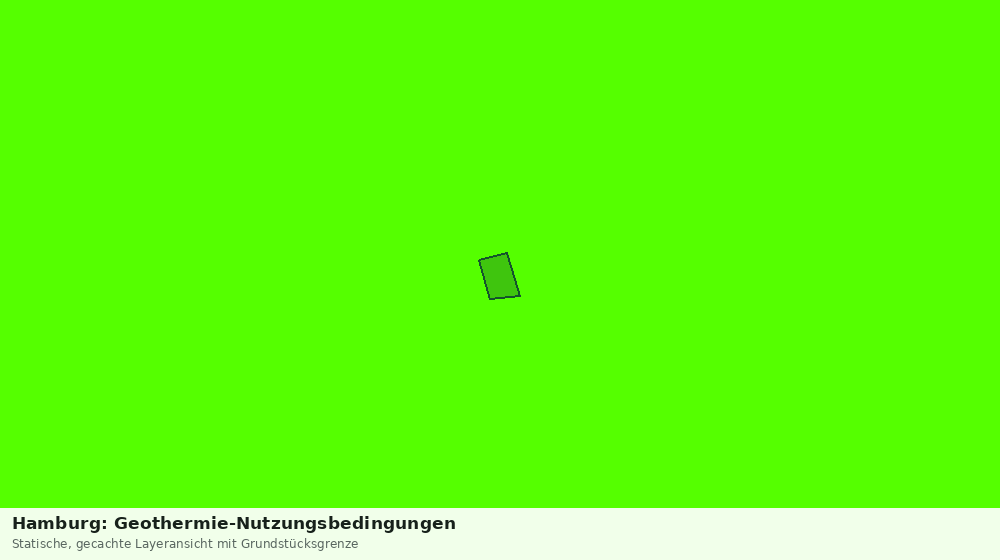 Statische Kartenansicht: Hamburg: Geothermie-Nutzungsbedingungen