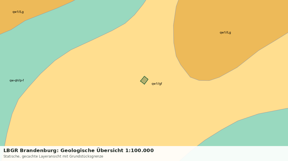 Statische Kartenansicht: LBGR Brandenburg: Geologische Übersicht 1:100.000