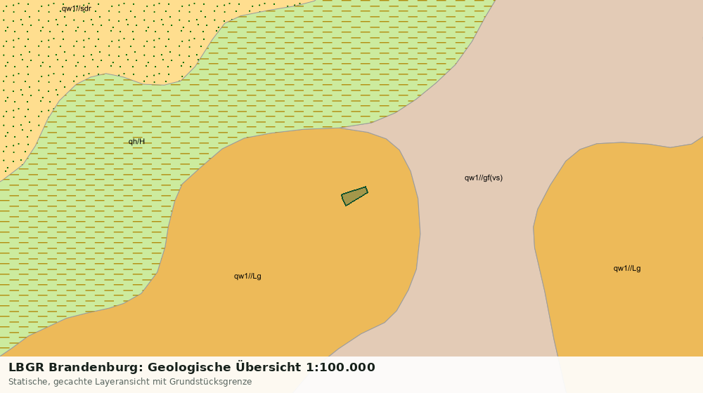 Statische Kartenansicht: LBGR Brandenburg: Geologische Übersicht 1:100.000
