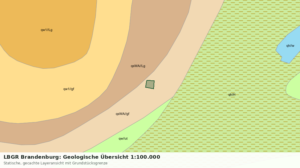 Statische Kartenansicht: LBGR Brandenburg: Geologische Übersicht 1:100.000