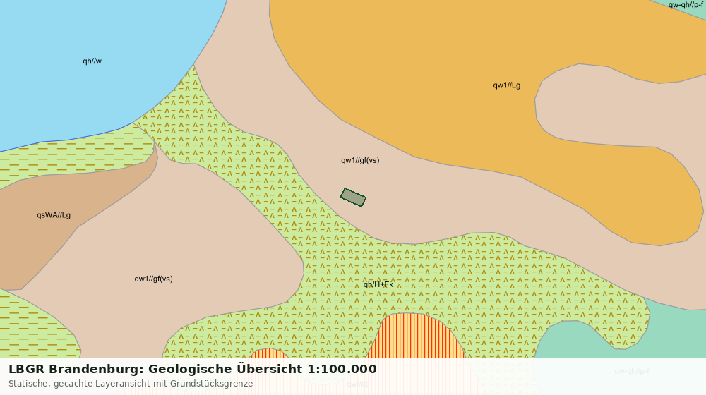 Statische Kartenansicht: LBGR Brandenburg: Geologische Übersicht 1:100.000