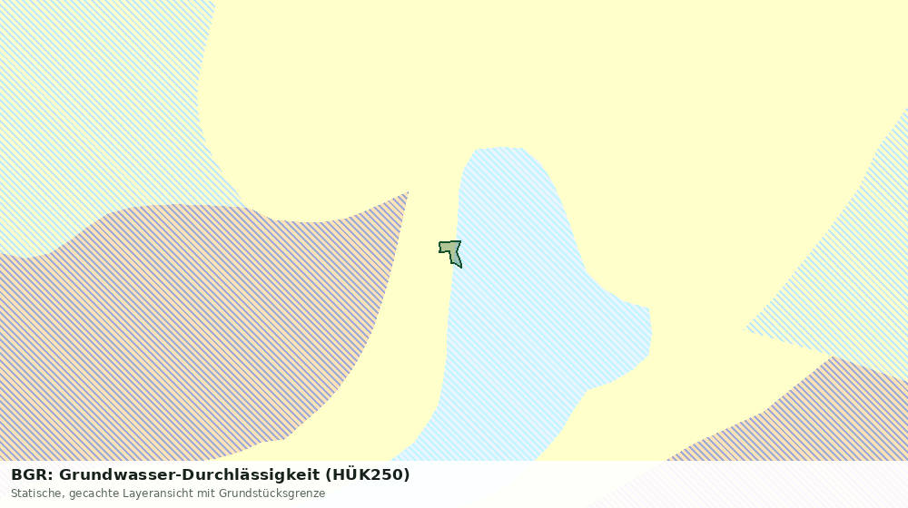 Statische Kartenansicht: BGR: Grundwasser-Durchlässigkeit (HÜK250)