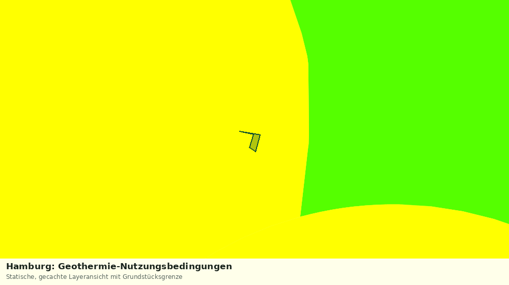 Statische Kartenansicht: Hamburg: Geothermie-Nutzungsbedingungen