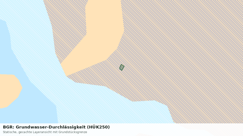 Statische Kartenansicht: BGR: Grundwasser-Durchlässigkeit (HÜK250)