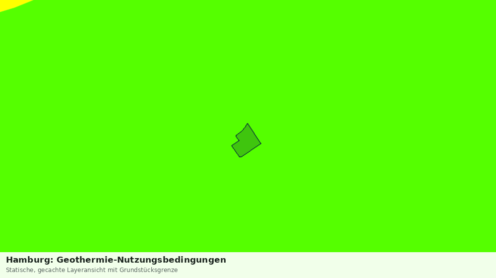 Statische Kartenansicht: Hamburg: Geothermie-Nutzungsbedingungen
