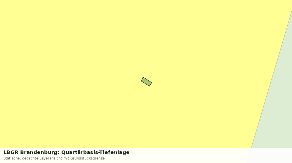 Statische Kartenansicht: LBGR Brandenburg: Quartärbasis-Tiefenlage