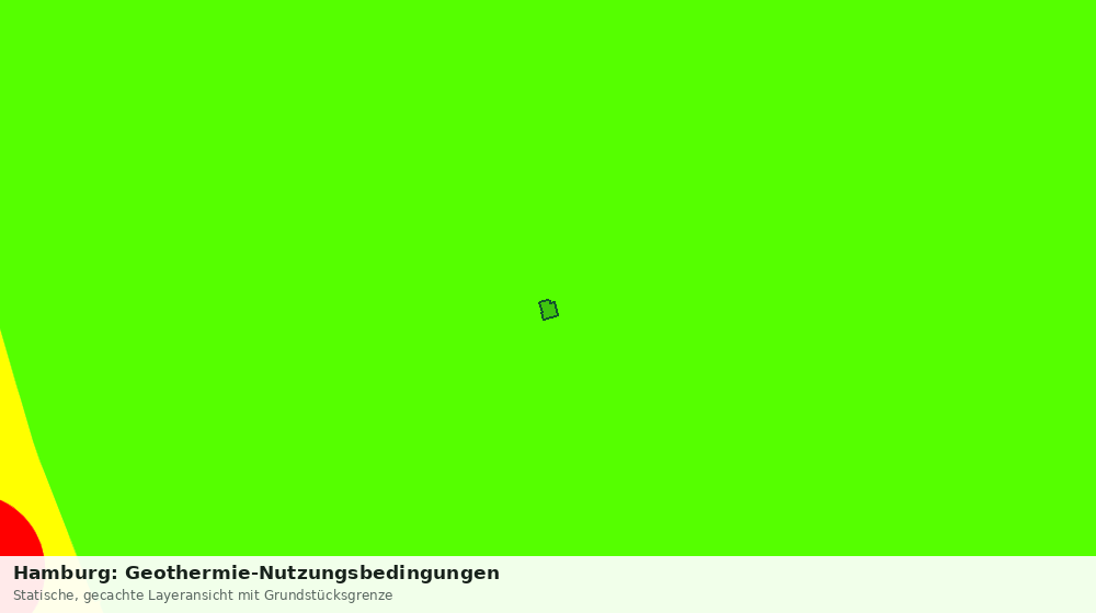 Statische Kartenansicht: Hamburg: Geothermie-Nutzungsbedingungen