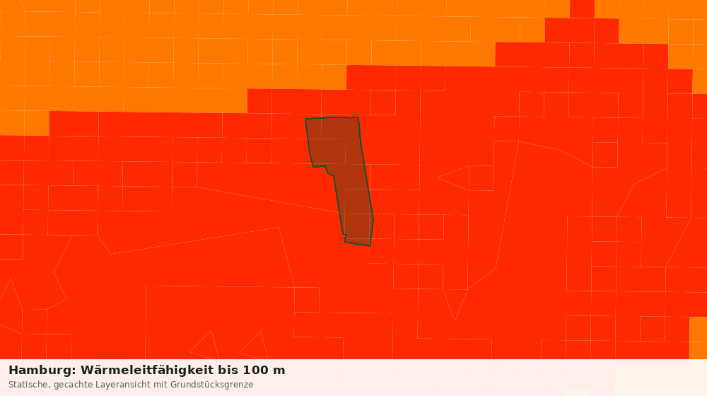 Statische Kartenansicht: Hamburg: Wärmeleitfähigkeit bis 100 m