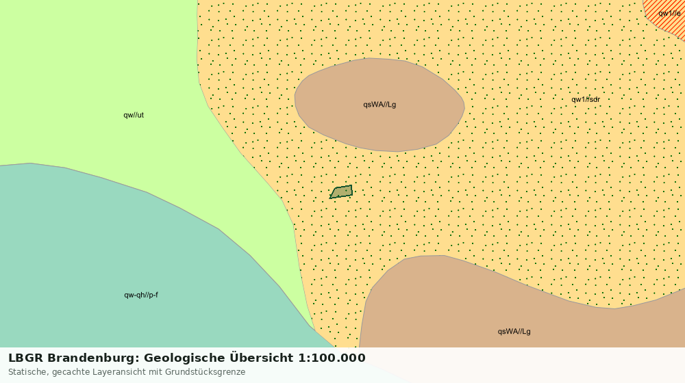 Statische Kartenansicht: LBGR Brandenburg: Geologische Übersicht 1:100.000