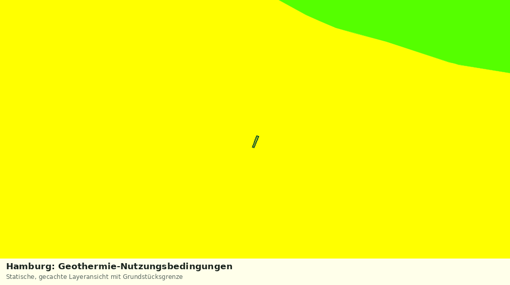 Statische Kartenansicht: Hamburg: Geothermie-Nutzungsbedingungen
