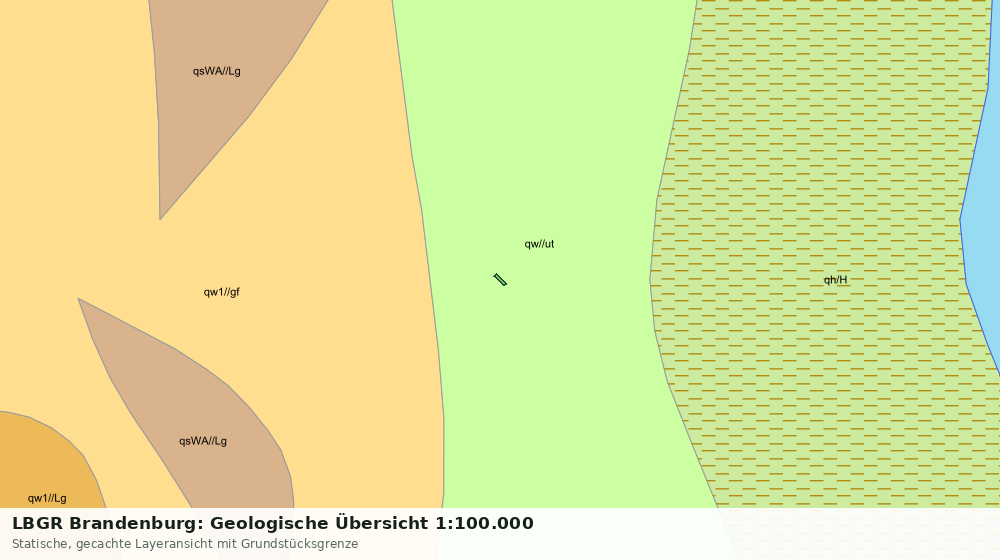 Statische Kartenansicht: LBGR Brandenburg: Geologische Übersicht 1:100.000