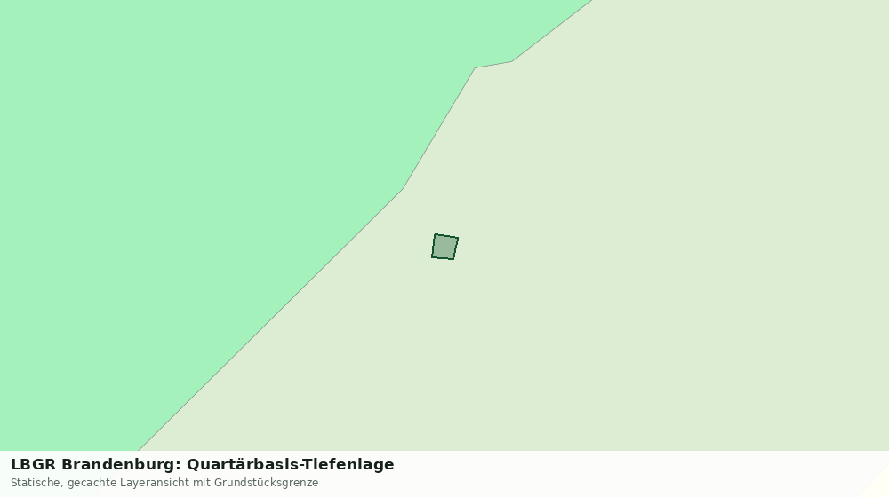 Statische Kartenansicht: LBGR Brandenburg: Quartärbasis-Tiefenlage