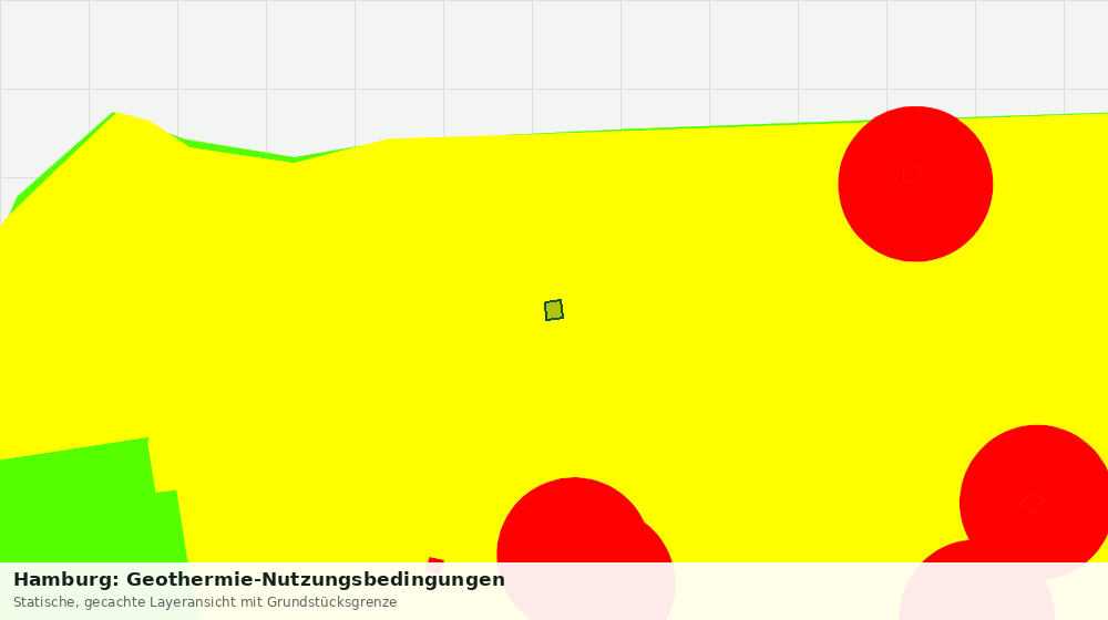 Statische Kartenansicht: Hamburg: Geothermie-Nutzungsbedingungen