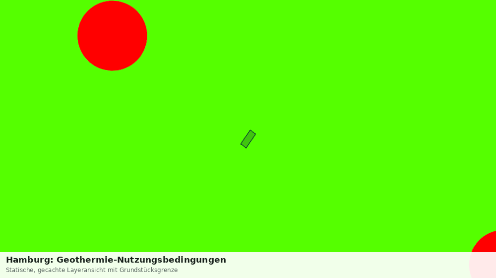 Statische Kartenansicht: Hamburg: Geothermie-Nutzungsbedingungen