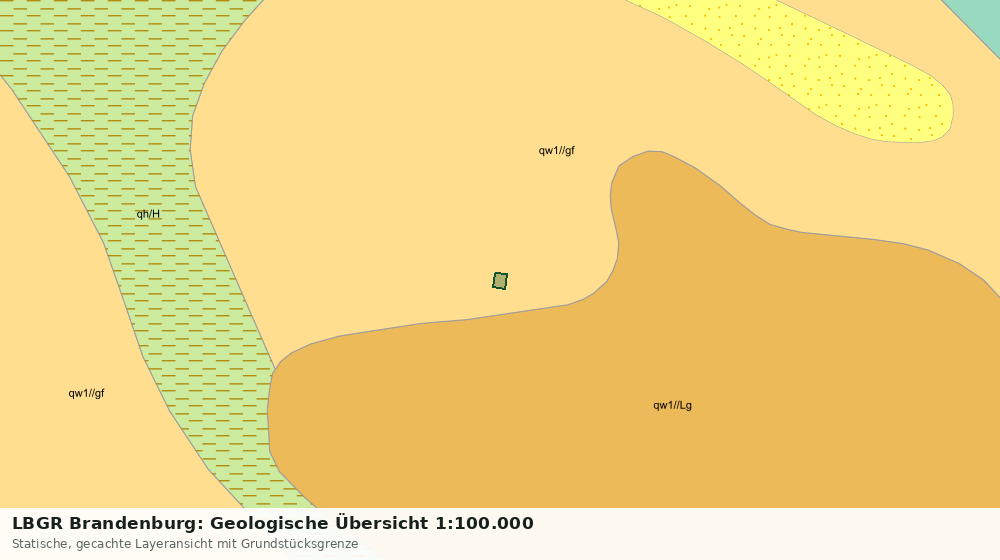Statische Kartenansicht: LBGR Brandenburg: Geologische Übersicht 1:100.000