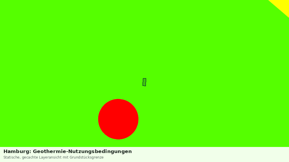 Statische Kartenansicht: Hamburg: Geothermie-Nutzungsbedingungen
