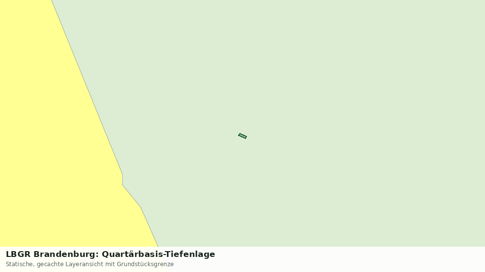 Statische Kartenansicht: LBGR Brandenburg: Quartärbasis-Tiefenlage