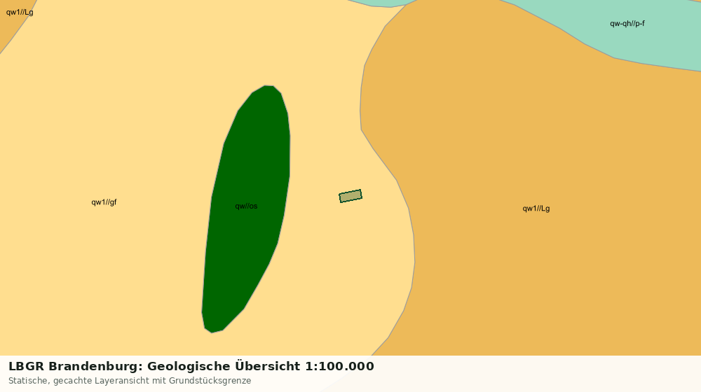 Statische Kartenansicht: LBGR Brandenburg: Geologische Übersicht 1:100.000