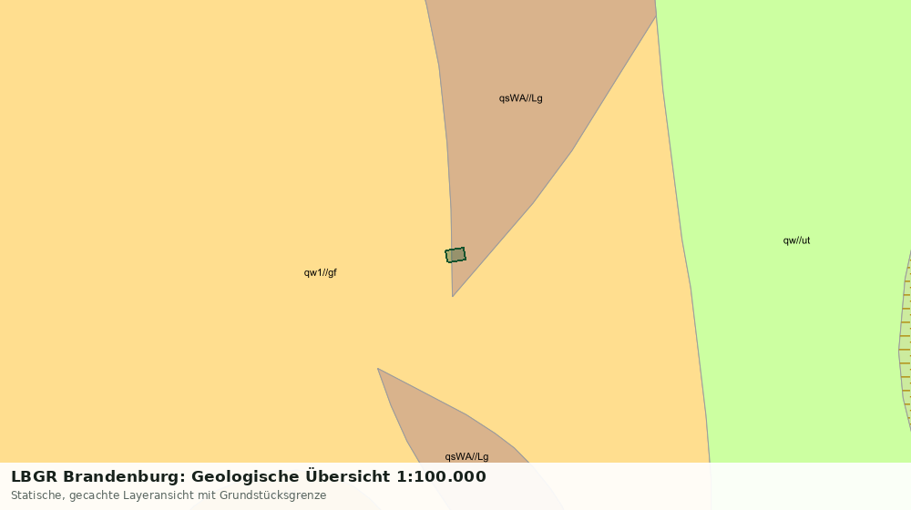 Statische Kartenansicht: LBGR Brandenburg: Geologische Übersicht 1:100.000