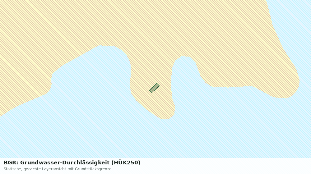 Statische Kartenansicht: BGR: Grundwasser-Durchlässigkeit (HÜK250)