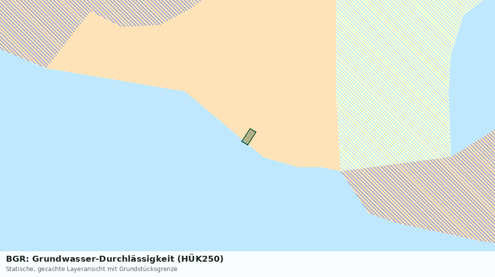 Statische Kartenansicht: BGR: Grundwasser-Durchlässigkeit (HÜK250)