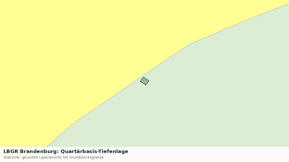 Statische Kartenansicht: LBGR Brandenburg: Quartärbasis-Tiefenlage