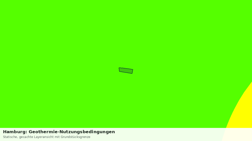 Statische Kartenansicht: Hamburg: Geothermie-Nutzungsbedingungen