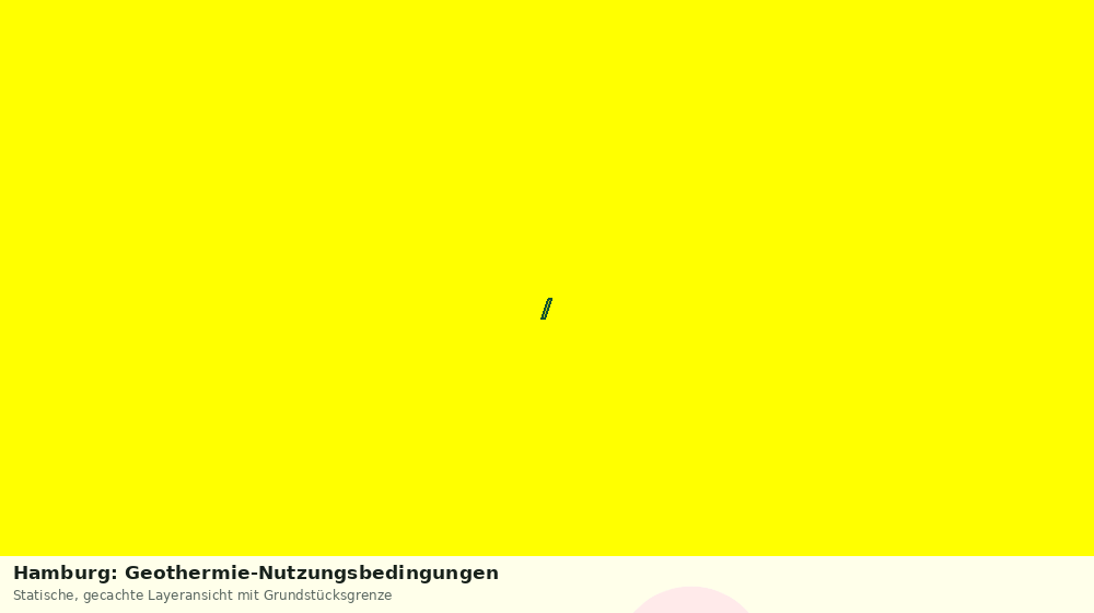 Statische Kartenansicht: Hamburg: Geothermie-Nutzungsbedingungen