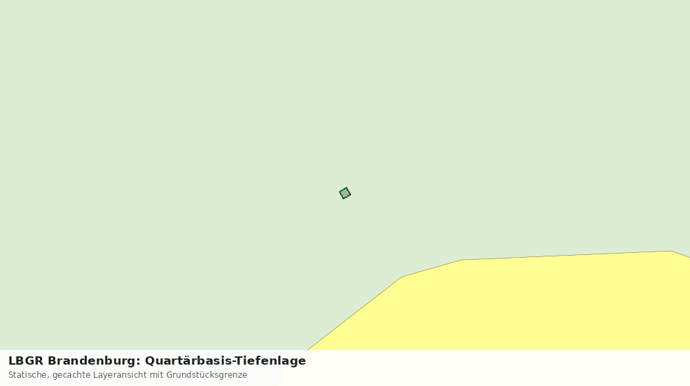 Statische Kartenansicht: LBGR Brandenburg: Quartärbasis-Tiefenlage