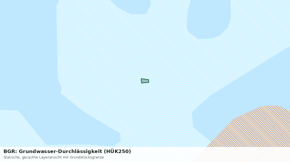 Statische Kartenansicht: BGR: Grundwasser-Durchlässigkeit (HÜK250)