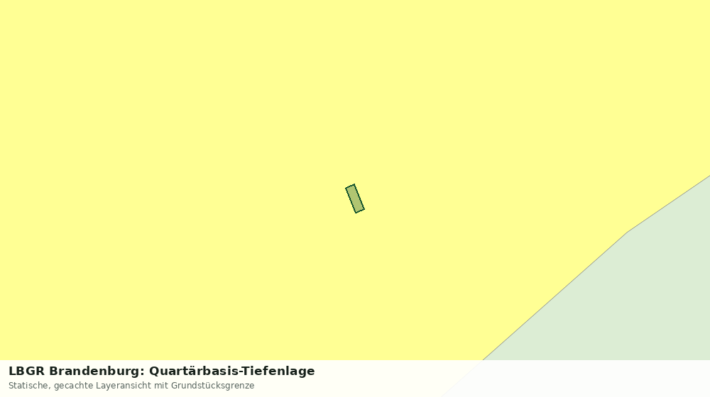 Statische Kartenansicht: LBGR Brandenburg: Quartärbasis-Tiefenlage