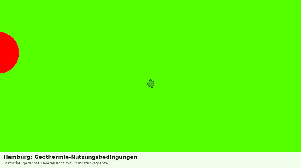 Statische Kartenansicht: Hamburg: Geothermie-Nutzungsbedingungen