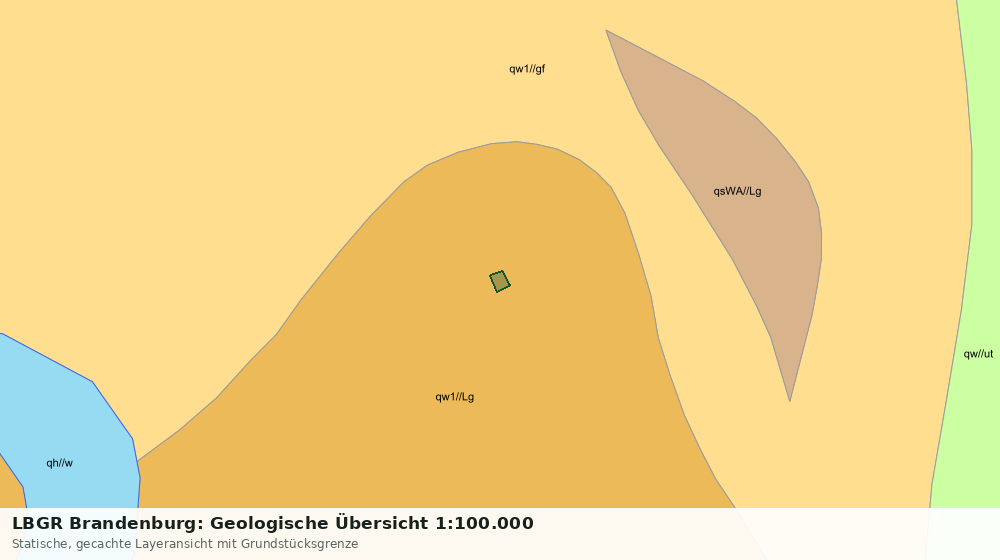 Statische Kartenansicht: LBGR Brandenburg: Geologische Übersicht 1:100.000