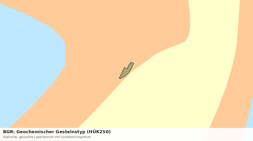 Statische Kartenansicht: BGR: Geochemischer Gesteinstyp (HÜK250)