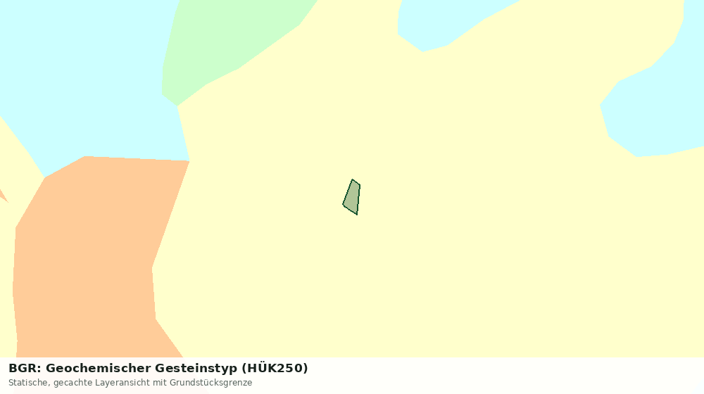 Statische Kartenansicht: BGR: Geochemischer Gesteinstyp (HÜK250)