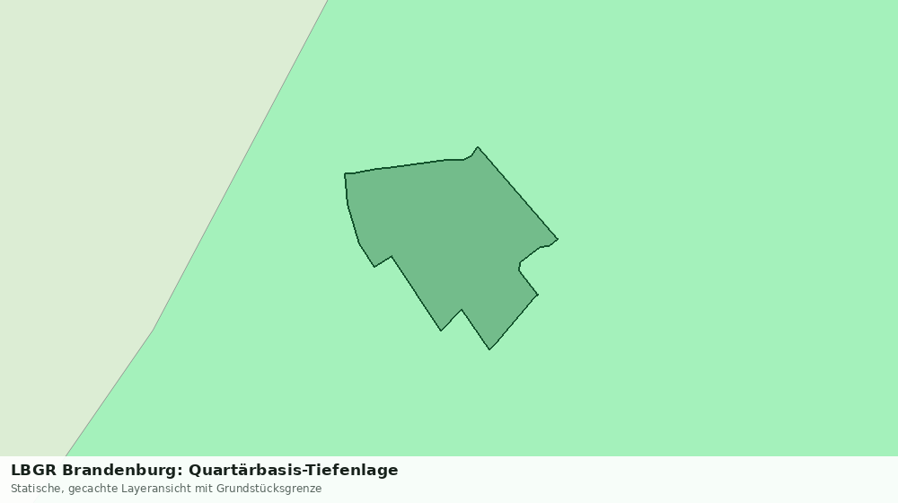 Statische Kartenansicht: LBGR Brandenburg: Quartärbasis-Tiefenlage