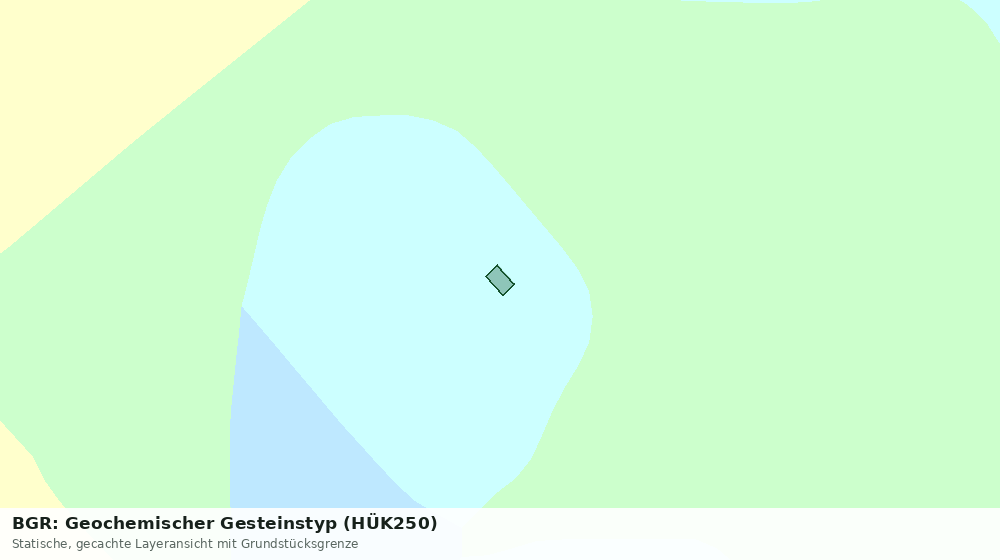 Statische Kartenansicht: BGR: Geochemischer Gesteinstyp (HÜK250)