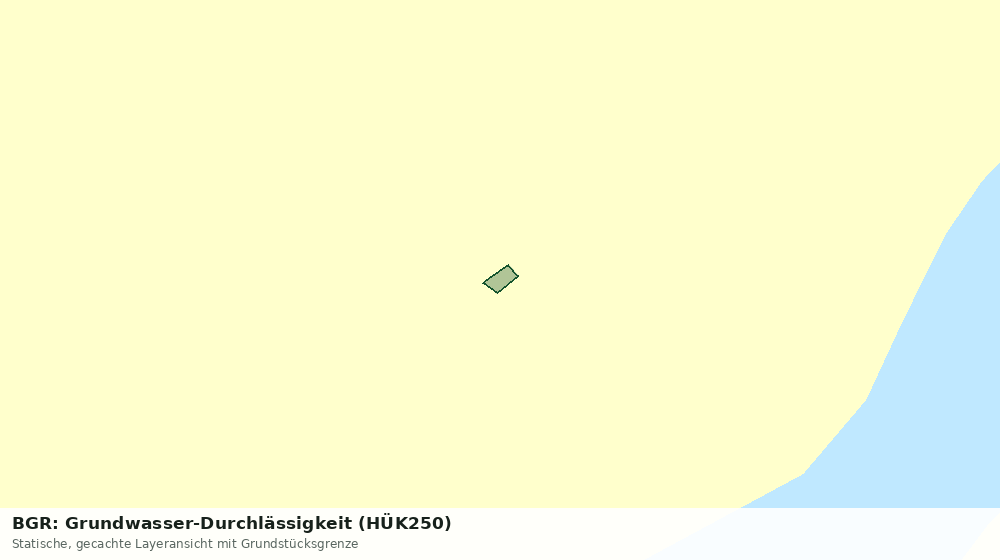 Statische Kartenansicht: BGR: Grundwasser-Durchlässigkeit (HÜK250)