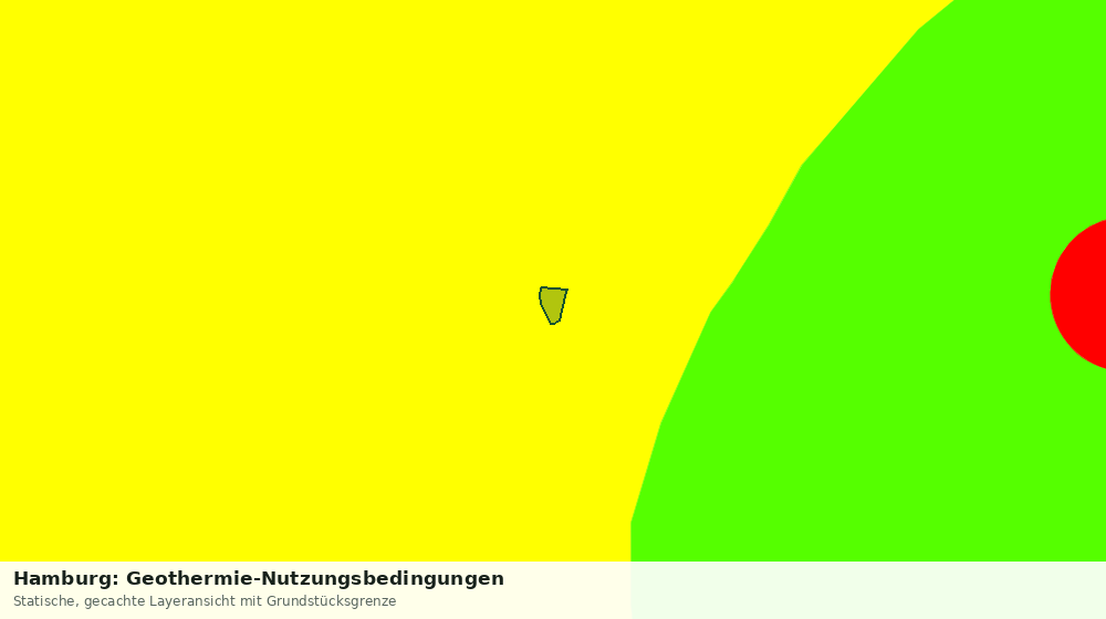 Statische Kartenansicht: Hamburg: Geothermie-Nutzungsbedingungen