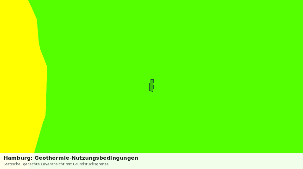 Statische Kartenansicht: Hamburg: Geothermie-Nutzungsbedingungen