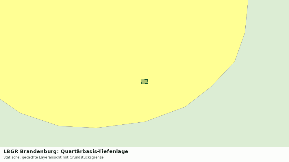 Statische Kartenansicht: LBGR Brandenburg: Quartärbasis-Tiefenlage