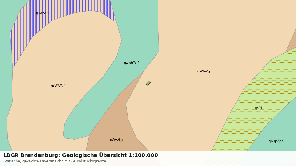Statische Kartenansicht: LBGR Brandenburg: Geologische Übersicht 1:100.000