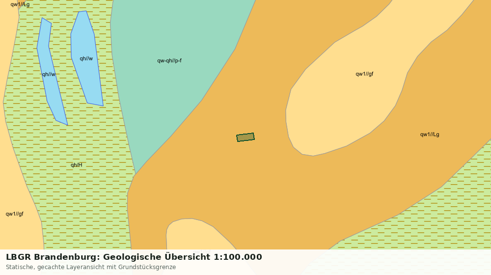 Statische Kartenansicht: LBGR Brandenburg: Geologische Übersicht 1:100.000