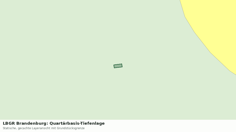 Statische Kartenansicht: LBGR Brandenburg: Quartärbasis-Tiefenlage